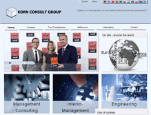 Tablet Screenshot of korn-consult.com